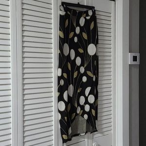 Anthropologie Metallic Knit Skirt